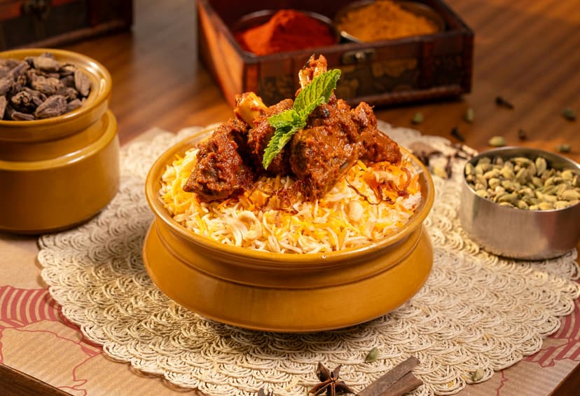 Awadhi Dum Lamb Biryani