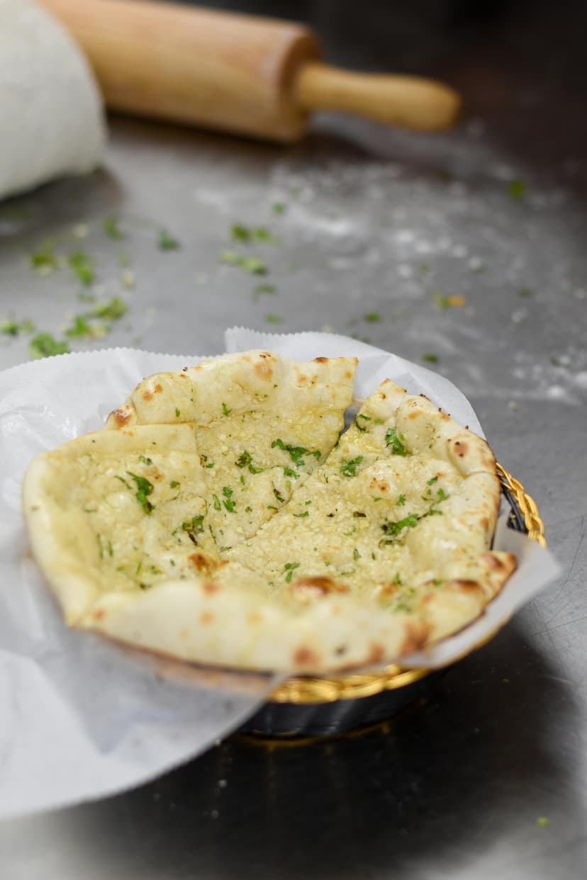 Roasted Garlic Naan