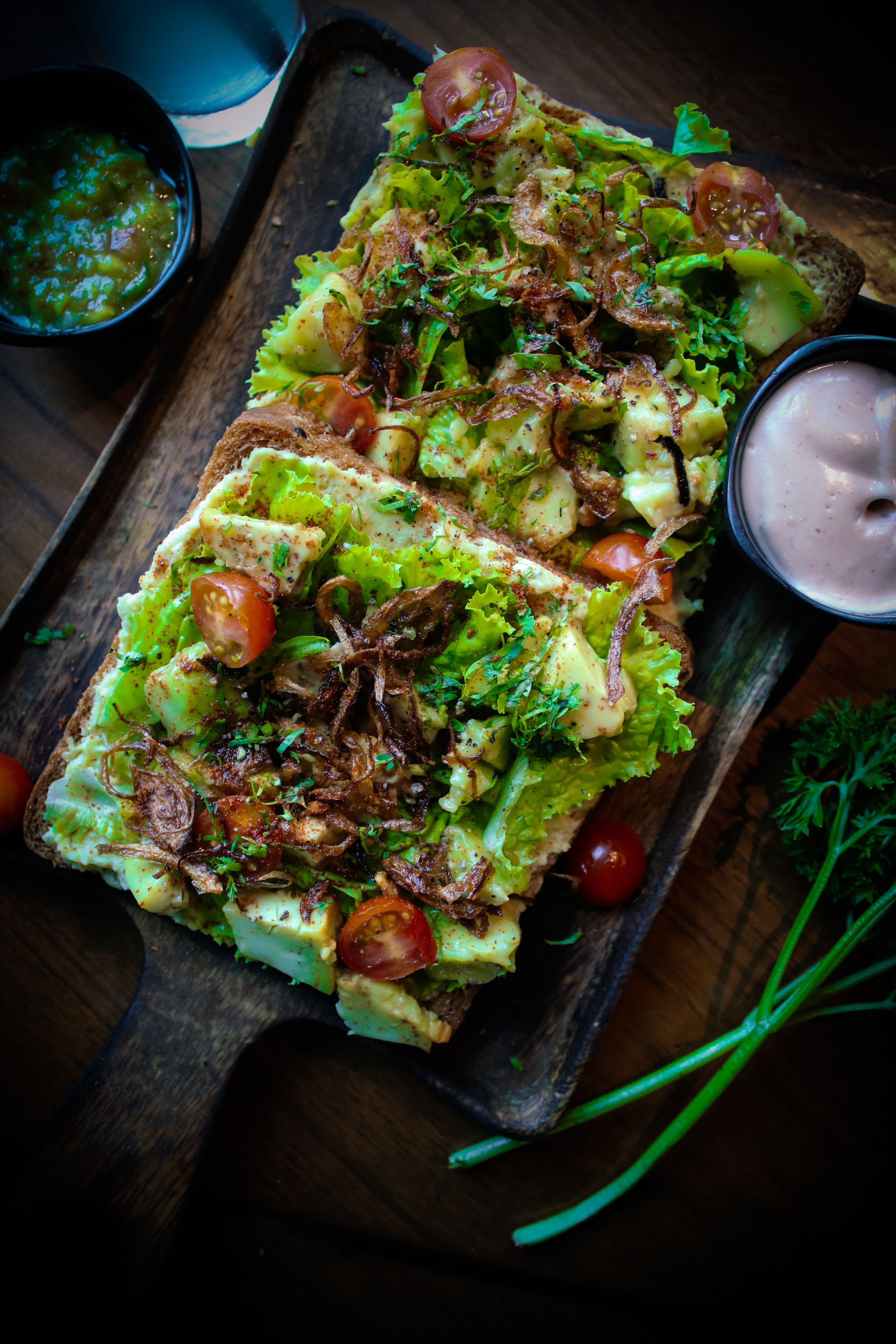 Avocado Malai Paneer Silk Crunch